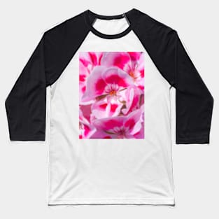 Red and White Flora Baseball T-Shirt